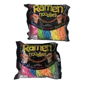2 PACKS Nee Doh Ramen Noodlies Squishy Stretchy Stress Noodle Strings